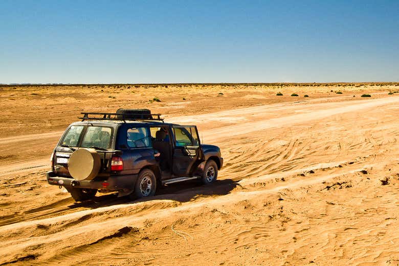 Recorriendo en jeep Fuerteventura
