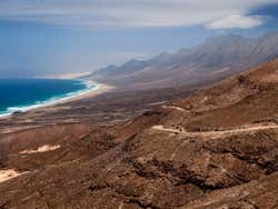Playa de Cofete desde las alturas