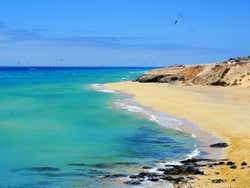 Orilla de la playa de Sotavento