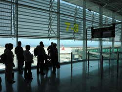 Puerta de embarque del Aeropuerto de Fuerteventura